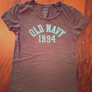 4/$10 Old Navy brown/ blue graphic t MUST bundle